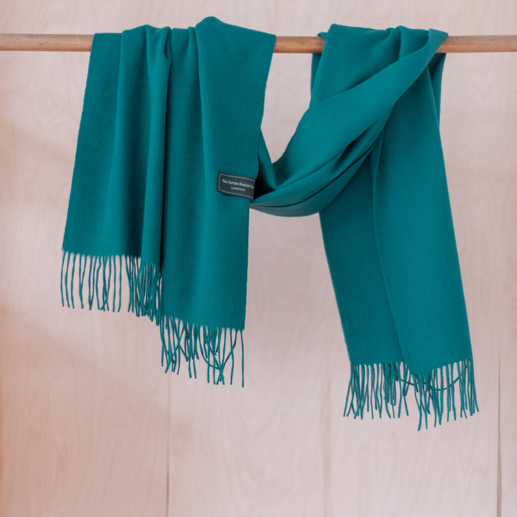 personalised lambswool oversized scarves by the tartan blanket co