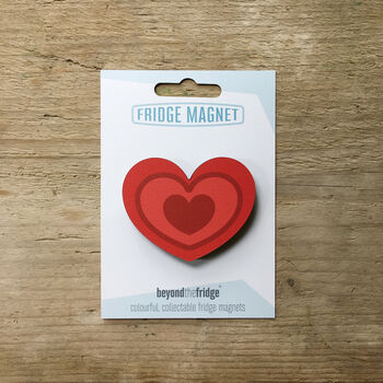 Heart Shaped Wooden Fridge Magnet, 6 of 6