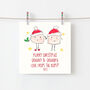 Merry Christmas Grandparents From The Bump Fun Card C, thumbnail 2 of 6