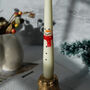 Hand Painted Snowman Taper Candles, thumbnail 5 of 5