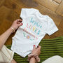 'Name' Loves Mummy Mother's Day Babygrow, thumbnail 2 of 3