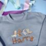 Cowboy Boots Name Personalised Embroidered Sweatshirt, thumbnail 3 of 4