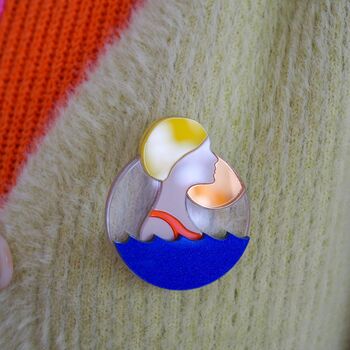 Sea Swimming Acrylic Brooch, 5 of 8