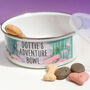 Adventure Awaits Personalised Enamel Pet Bowl, thumbnail 5 of 10