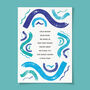 Wild High Wild Swimming Poem Art Print, thumbnail 1 of 4