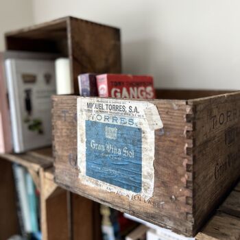 Pair Of Authentic Vintage Torres Wine Crates, 7 of 7
