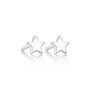 Sterling Silver Star Stud Earrings, thumbnail 2 of 4