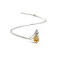 Forbidden Pineapple Pendant In Silver And Gold, thumbnail 3 of 6