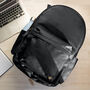 Personalised Black Leather 16 Inch Macbook Backpack, thumbnail 4 of 11