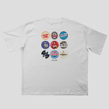 Formula One Legends Beer Mat Oversized T Shirt, 2 of 10