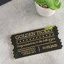 Personalised Golden Ticket Voucher, thumbnail 6 of 7