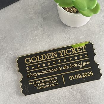 Personalised Golden Ticket Voucher, 6 of 7