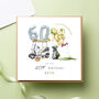 Personalised Golf Lover Mens Birthday Card, thumbnail 1 of 7