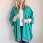 Jade Knitted Blanket Cardigan, thumbnail 5 of 6