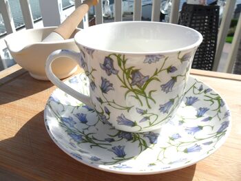 Large Cup And Saucer In Spring Harebell Design, 9 of 12