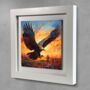 Golden Eagle Framed Ceramic Art Tile, thumbnail 8 of 10