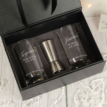 Personalised Any Drink Measure Pair Of Highball Glasses, 3 of 3