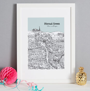 Personalised Stroud Green Print, 2 of 12