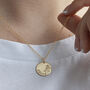 Gold Plated Name Necklace Flourish, thumbnail 1 of 2