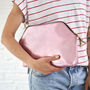 Personal Message Leather Clutch Bag, thumbnail 2 of 6