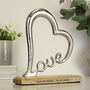 Personalised Love Heart Ornament – Wedding Gift For Couples, thumbnail 3 of 3