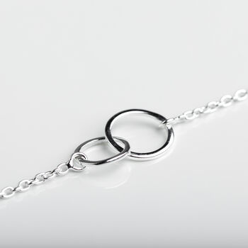 Silver Interlinked Circle Bracelet, 3 of 8