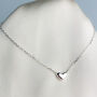 Sterling Silver Tiny Heart Charm Anklet, thumbnail 1 of 6