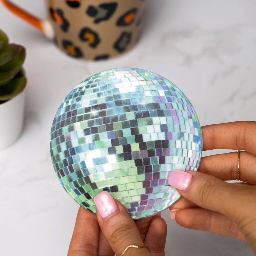 Disco Ball Coaster Funny Friend Gift For Her, 1 of 10