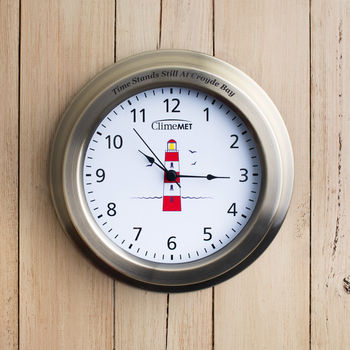 Customisable Red Lighthouse Wall Clock, 4 of 7