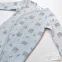 New Baby Boy Polar Bear Winter Quilted Sleepsuit, thumbnail 3 of 6