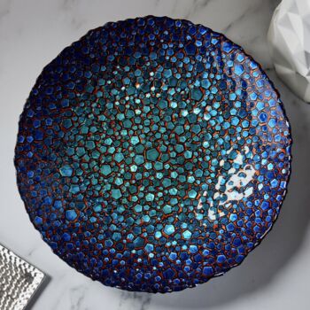 Marine Blues Mosaic Glass Bowl, 5 of 7