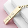 Personalised Birth Flower Bar Necklace, thumbnail 1 of 7