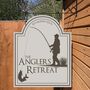 The Anglers Retreat. Personalised Bar Sign, thumbnail 1 of 9