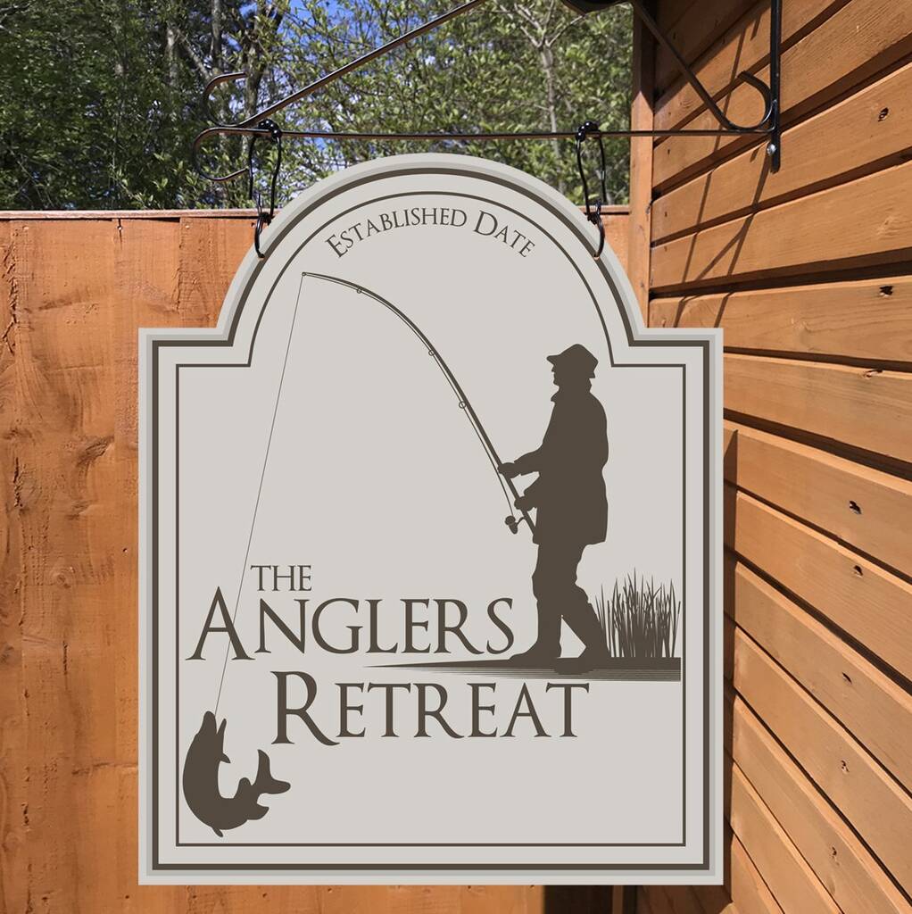 The Anglers Retreat. Personalised Bar Sign, 1 of 9