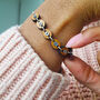 Personalised Family Initial Wooden Bead Bracelet, thumbnail 1 of 5