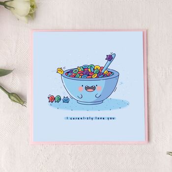 Cute Cereal Greetings Card, 9 of 10