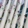Ivory Hand Painted Pair Of Sweet Pea Taper Candles, thumbnail 3 of 4