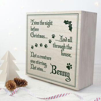 Personalised Pets Twas The Night Before Christmas Box, 3 of 6