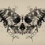 Rorschach Test Style Butterfly Skull Print, thumbnail 3 of 3