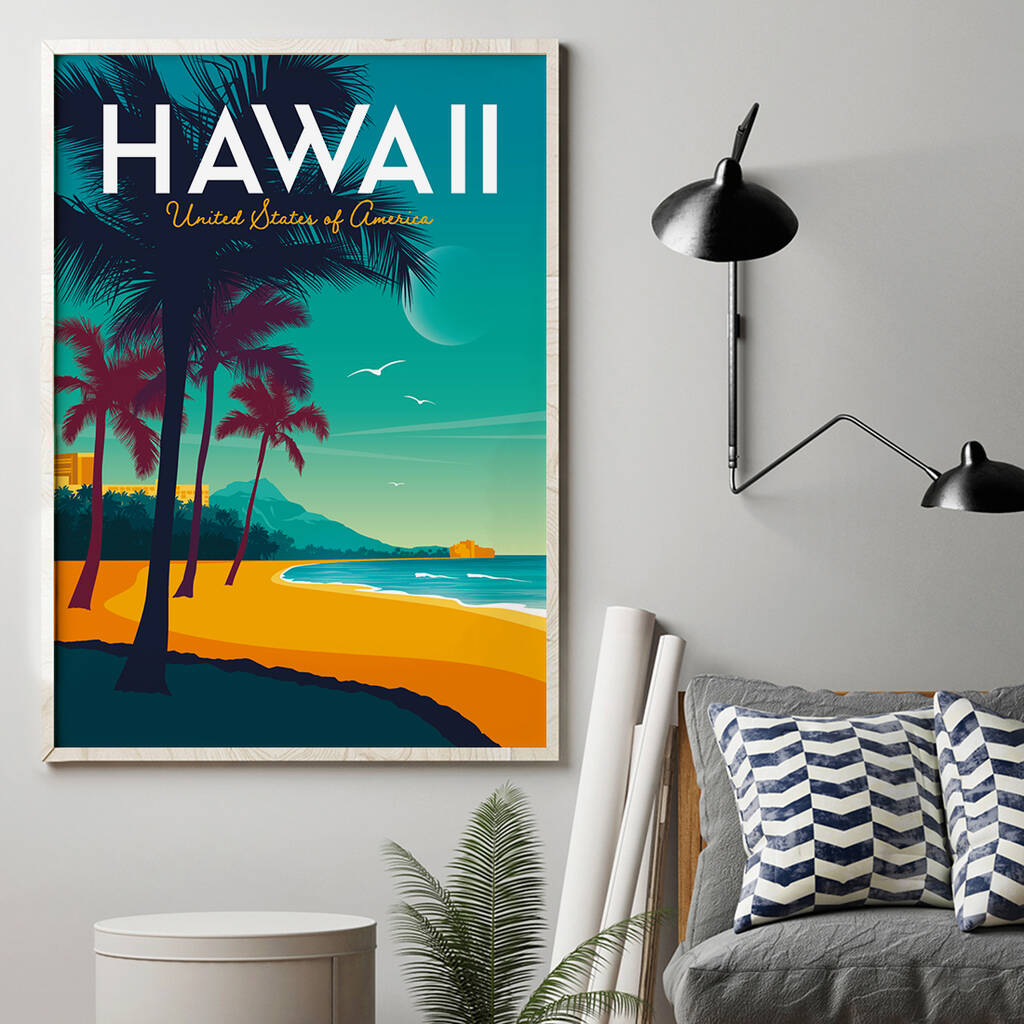 Hawaii Art Print By Heyday Designs