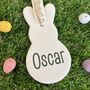 Personalised Easter Hanging Ceramic Rabbit, thumbnail 5 of 6