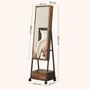 Floor Standing Jewelry Cabinet With Full Length Mirror, thumbnail 5 of 10