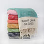 Herringbone Handloomed Soft Cotton Throw Blanket, thumbnail 3 of 12