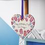 First Mother's Day Floral Heart Hanging Decoration, thumbnail 4 of 10