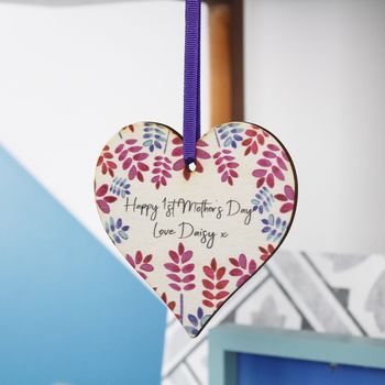 First Mother's Day Floral Heart Hanging Decoration, 4 of 10
