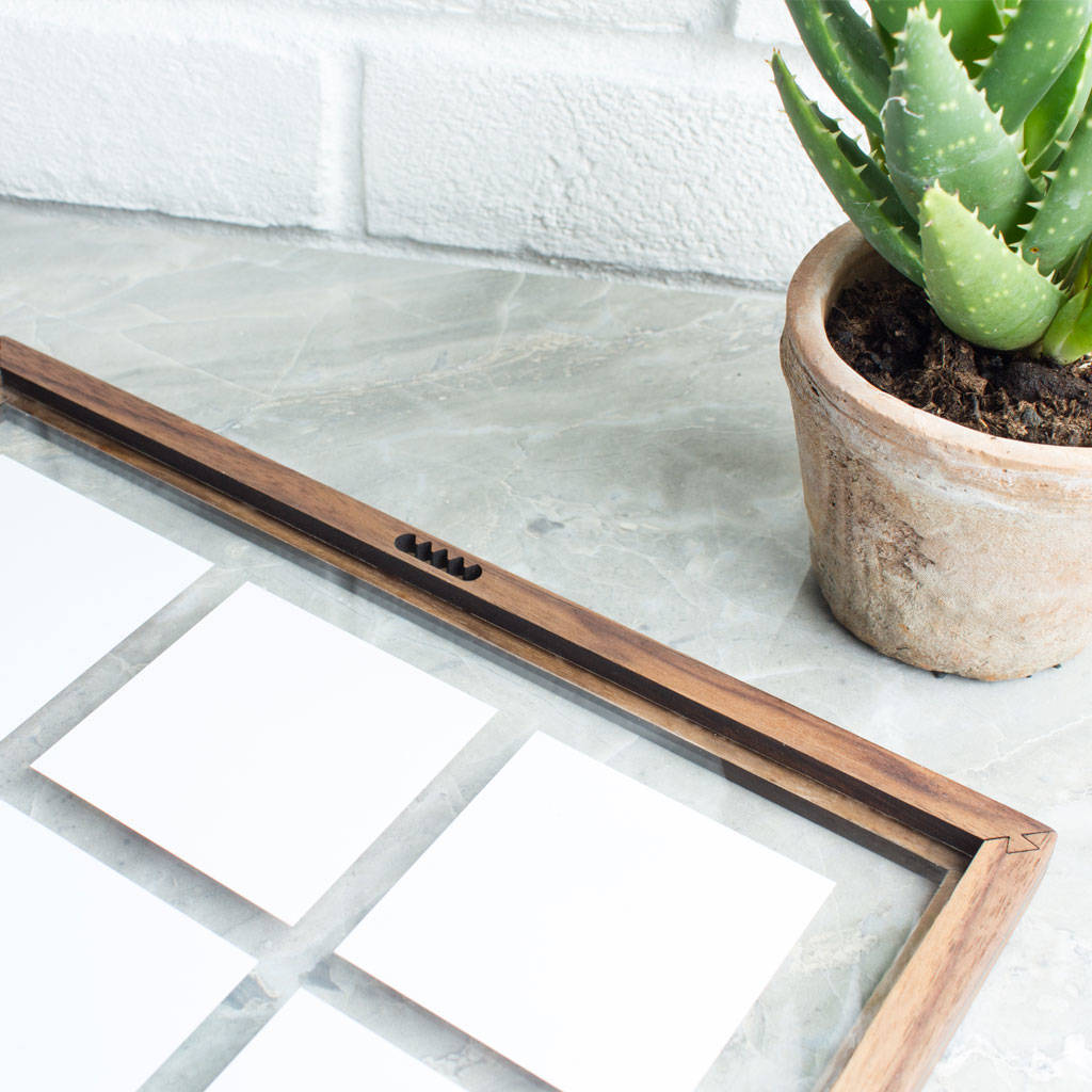 Personalised Multi Photo Wood Acrylic Frame By Create Gift Love