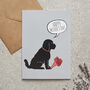 Black Cockapoo / Labradoodle Organic Cotton Tea Towel, thumbnail 11 of 11