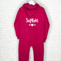 Kids Personalised Onesie With Hearts, thumbnail 1 of 7