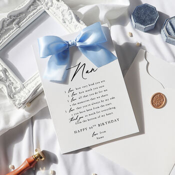 Personalised Mum Birthday Card Luxury Gift For Her, 3 of 10