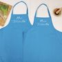 Mr And Mrs Personalised Apron Script Style, thumbnail 9 of 10